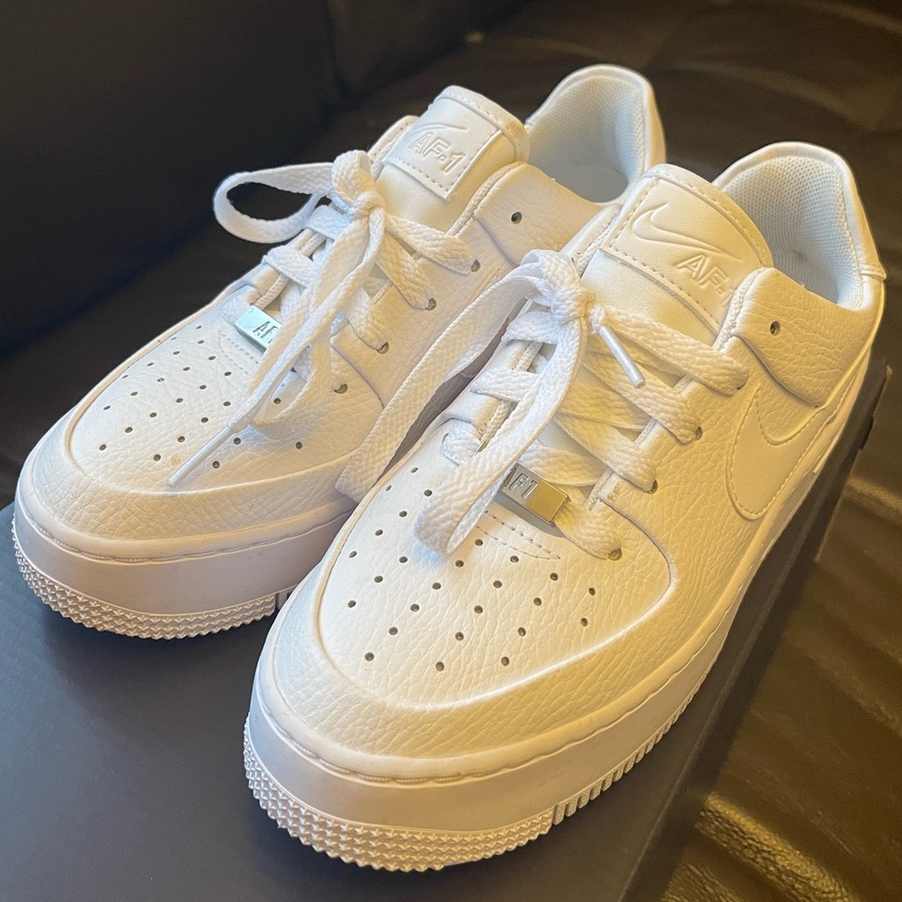 NIKE Air Force 1 Sage Low - WHITE 5.5 W